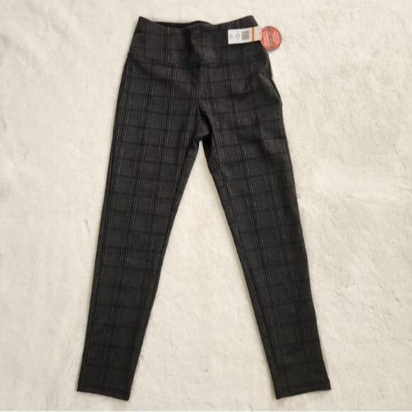 Per Se Tummy Control Leggings Womens Plaid Stretch  size Small - Picture 7 of 12